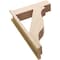 Ekena Millwork 7 1/2-in W x 26-in D x 38-in H Funston Block Rough Cedar Woodgrain TimberThane Outlooker, Primed Tan OUTUR075X26X38FST44RCPR - alternate 6